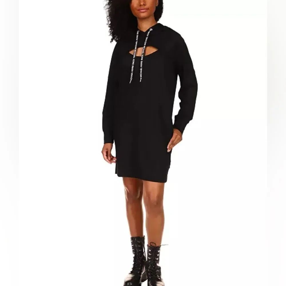 Michael Michael Kors Cutout Hoodie Dress sz Sm